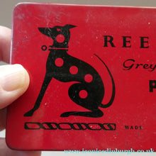 Load image into Gallery viewer, Set of THREE Vintage 1950s REEVES Art Material Tins. Each with Distinctive Greyhound Logo
