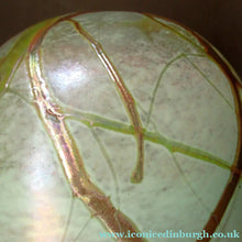 Load image into Gallery viewer, Siddy Langley British Studio Bowl Lustre Glass Bowl with Iridescent Gold Trails
