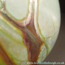 Load image into Gallery viewer, Siddy Langley British Studio Bowl Lustre Glass Bowl with Iridescent Gold Trails
