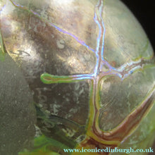 Load image into Gallery viewer, Siddy Langley British Studio Bowl Lustre Glass Bowl with Iridescent Gold Trails
