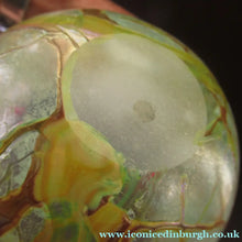 Load image into Gallery viewer, Siddy Langley British Studio Bowl Lustre Glass Bowl with Iridescent Gold Trails
