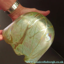 Load image into Gallery viewer, Siddy Langley British Studio Bowl Lustre Glass Bowl with Iridescent Gold Trails

