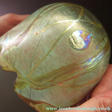 Load image into Gallery viewer, Siddy Langley British Studio Bowl Lustre Glass Bowl with Iridescent Gold Trails
