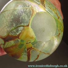 Load image into Gallery viewer, Siddy Langley British Studio Bowl Lustre Glass Bowl with Iridescent Gold Trails
