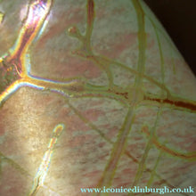 Load image into Gallery viewer, Siddy Langley British Studio Bowl Lustre Glass Bowl with Iridescent Gold Trails
