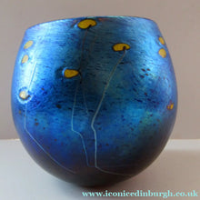 Load image into Gallery viewer, 1981 Siddy Langley 1981 British Studio Glass Iridescent Bowl 
