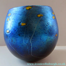 Load image into Gallery viewer, 1981 Siddy Langley 1981 British Studio Glass Iridescent Bowl 
