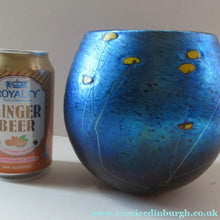 Load image into Gallery viewer, 1981 Siddy Langley 1981 British Studio Glass Iridescent Bowl 
