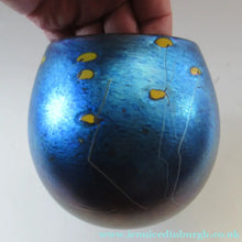 Load image into Gallery viewer, 1981 Siddy Langley 1981 British Studio Glass Iridescent Bowl 
