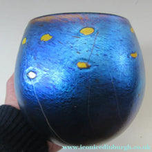 Load image into Gallery viewer, 1981 Siddy Langley 1981 British Studio Glass Iridescent Bowl 
