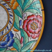 Load image into Gallery viewer, SIGNED Charlotte Rhead Tube Lined Charger for Crown Ducal. PERSIAN ROSE Platter. 12 1/2 inches
