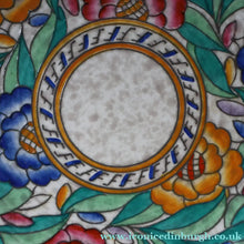 Load image into Gallery viewer, SIGNED Charlotte Rhead Tube Lined Charger for Crown Ducal. PERSIAN ROSE Platter. 12 1/2 inches
