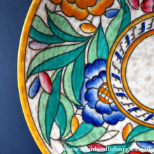 Load image into Gallery viewer, SIGNED Charlotte Rhead Tube Lined Charger for Crown Ducal. PERSIAN ROSE Platter. 12 1/2 inches
