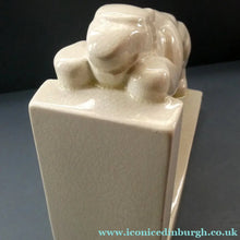Load image into Gallery viewer, SINGLE 1930s French Art Deco Ceramic PANTHER Bookend. Signed Lemenceau
