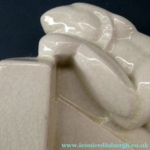 Load image into Gallery viewer, SINGLE 1930s French Art Deco Ceramic PANTHER Bookend. Signed Lemenceau
