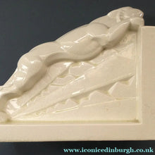 Load image into Gallery viewer, SINGLE 1930s French Art Deco Ceramic PANTHER Bookend. Signed Lemenceau
