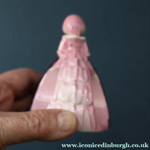 Load image into Gallery viewer, SINGLE Carlton Ware Crinoline Lady Ceramic Napkin Rings, c 1935
