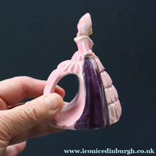 Load image into Gallery viewer, SINGLE Carlton Ware Crinoline Lady Ceramic Napkin Rings, c 1935
