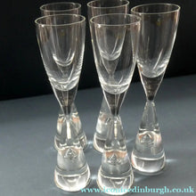 Load image into Gallery viewer, 1950s HOLMEGAARD Princess Schnapps Glasses with Internal Bubble
