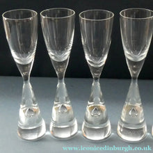 Load image into Gallery viewer, 1950s HOLMEGAARD Princess Schnapps Glasses with Internal Bubble
