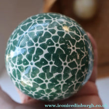 Load image into Gallery viewer, SINGLE Scottish Victorian Ceramic Carpet Bowl. Dark Green Floral Pattern
