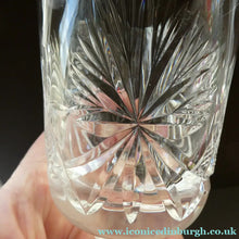 Load image into Gallery viewer, Vintage Edinburgh Crystal LARGE Red Wine Glass or Water Goblet. STAR OF EDINBURGH Pattern. 7 inches
