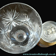 Load image into Gallery viewer, Vintage Edinburgh Crystal LARGE Red Wine Glass or Water Goblet. STAR OF EDINBURGH Pattern. 7 inches
