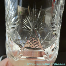 Load image into Gallery viewer, Vintage Edinburgh Crystal LARGE Red Wine Glass or Water Goblet. STAR OF EDINBURGH Pattern. 7 inches
