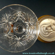 Load image into Gallery viewer, SINGLE: Vintage Edinburgh Crystal White Wine Glass. STAR OF EDINBURGH Pattern: 6 inches

