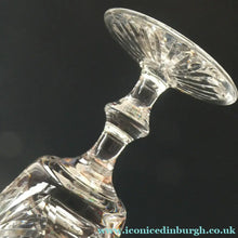 Load image into Gallery viewer, SINGLE: Vintage Edinburgh Crystal White Wine Glass. STAR OF EDINBURGH Pattern: 6 inches
