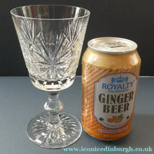 Load image into Gallery viewer, SINGLE: Vintage Edinburgh Crystal White Wine Glass. STAR OF EDINBURGH Pattern: 6 inches
