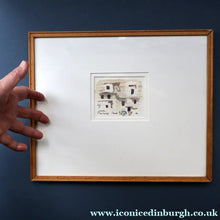 Load image into Gallery viewer, Charming Little Original Watercolour Sketch of the Dunhuang Tombs by Sir Hugh Casson (1910 - 1999). Signed with
