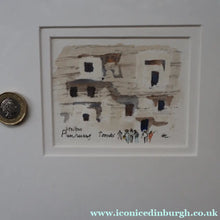 Load image into Gallery viewer, Charming Little Original Watercolour Sketch of the Dunhuang Tombs by Sir Hugh Casson (1910 - 1999). Signed with
