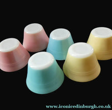 Load image into Gallery viewer, 1950s Pyrex Gaeity Pastel Ramekin Cups or Custard Cups
