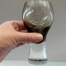 Load image into Gallery viewer, SIX Caithness CANISBAY LARGE Peat Coloured Wine Glasses. Space Age Shape. 5 1/4 inches in height
