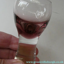 Load image into Gallery viewer, Set of Six Small Liqueur or Shot Glass Canisbay Caithness Purple Heather Shade
