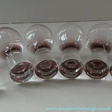 Load image into Gallery viewer, Set of Six Small Liqueur or Shot Glass Canisbay Caithness Purple Heather Shade
