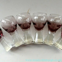 Load image into Gallery viewer, Set of Six Small Liqueur or Shot Glass Canisbay Caithness Purple Heather Shade
