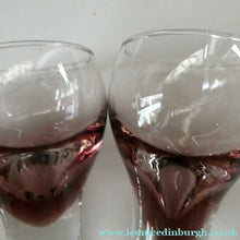 Load image into Gallery viewer, Set of Six Small Liqueur or Shot Glass Canisbay Caithness Purple Heather Shade
