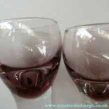 Load image into Gallery viewer, Set of Six Small Liqueur or Shot Glass Canisbay Caithness Purple Heather Shade
