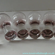 Load image into Gallery viewer, Set of Six Small Liqueur or Shot Glass Canisbay Caithness Purple Heather Shade
