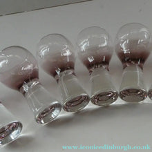 Load image into Gallery viewer, Set of Six Small Liqueur or Shot Glass Canisbay Caithness Purple Heather Shade

