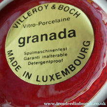 Load image into Gallery viewer, SIX RARE Villeroy &amp; Boch SOUP BOWLS. 1980s Granada Design with Red Glaze 
