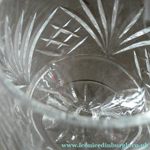 Load image into Gallery viewer, Set of SIX Matching Cut Crystal Brandy Glasses. Height 4 1/4 inches

