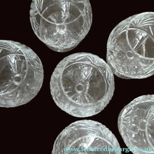 Load image into Gallery viewer, Set of SIX Matching Cut Crystal Brandy Glasses. Height 4 1/4 inches

