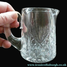 Load image into Gallery viewer, Small Edinburgh Crystal Whisky Water Jug or Cream Jug: IONA Pattern
