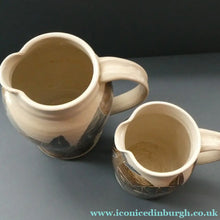 Load image into Gallery viewer, 1986 Scottish STUDIO POTTERY Jug by Irma Demianczuk. Decorated with Cats and Mouse Motifs
