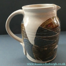 Load image into Gallery viewer, 1986 Scottish STUDIO POTTERY Jug by Irma Demianczuk. Decorated with Cats and Mouse Motifs

