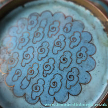 Load image into Gallery viewer, SMALLER Antique Chinese Cloisonne Shallow Bowl with Five-Toed Dragon and Flaming Pearl. 5 1/2 inches
