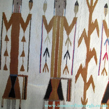 Load image into Gallery viewer, Vintage North American Folk Art Textile. Mid Century Navojo Yei Rug or Wall Hanging
